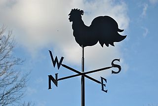 Cockerel p and s weathervane